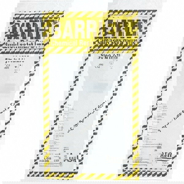 Series 02-100 Chemical Resistant Gloves: 2.50 Thick, Unsupported,